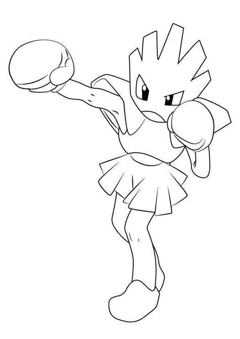 How to draw pokemon hitmonlee youtube. Hitmonchan from Pokemon Coloring Pages - Free Printable ...