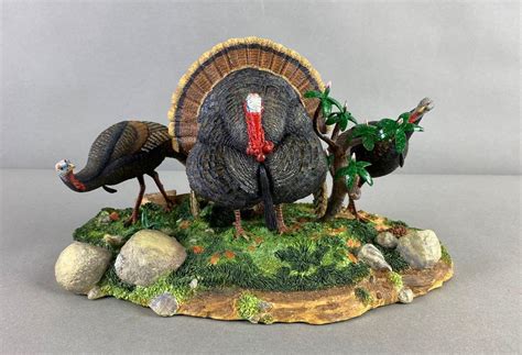 At Auction Danbury Mint Nick Bibby Wily Jakes Turkey Statue