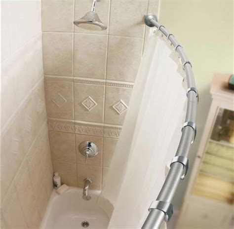 Some Tips For Curved Shower Curtain Rods Installation Instructions Home Design Ideas