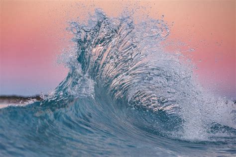 Breathtaking Wave Photos You Won T Believe Are Real Pink Sunset