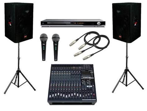 Wireless Pa System W 2 Mics Mixer And 2 Speakers