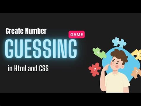 Number Guessing Game Html Css Javascript Youtube