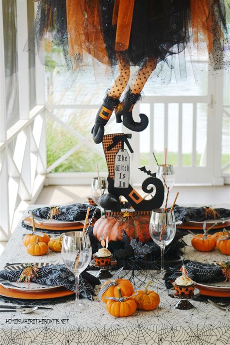 The Witch Is In Floating Witch Halloween Tablescape Home Is Where