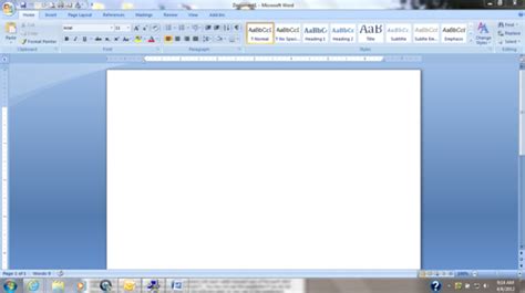 Tampilan Microsoft Word 2007 Newstempo