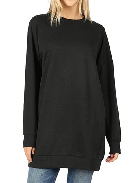 Made By Olivia Made By Olivia Women S Casual Oversized Crew Neck