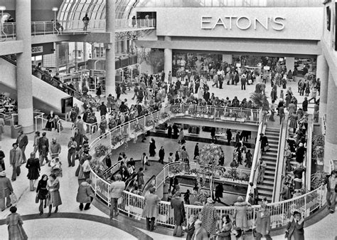 Eaton Centre Toronto Opening Day 1977 Canada Tourist Old Toronto