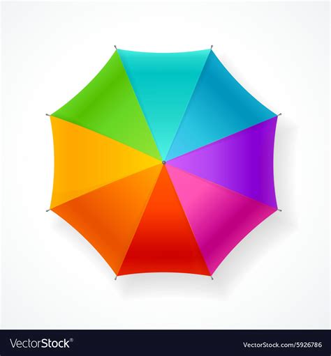Umbrella Rainbow Royalty Free Vector Image Vectorstock