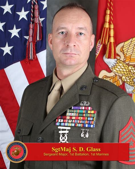 Sergeant Major Stuart D Glass 1st Marine Division Biography