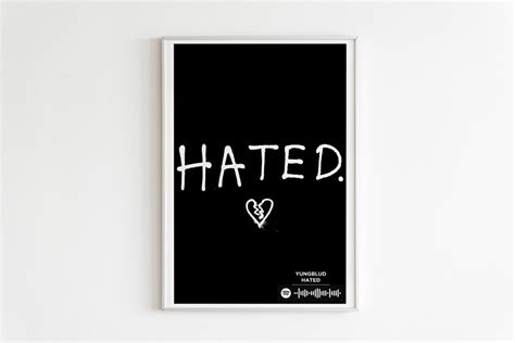 Yungblud Hated Album Poster Album Cover Poster Music Etsy