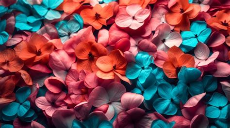 Premium Photo Floral Background In Light Pink And Blue Pastel Colors