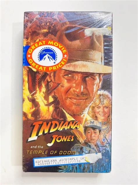 Indiana Jones And The Temple Of Doom Vhs Paramount Release Sealed Picclick