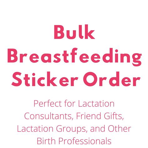 Bulk Breastfeeding Stickers Lactation Consultant Etsy