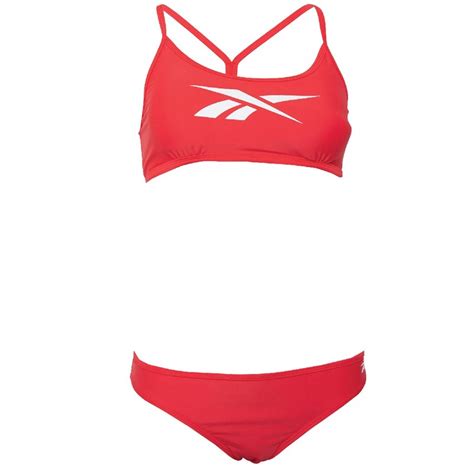 Buy Reebok Womens Alanna Two Piece Swimsuit Radiant Red