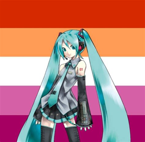 𝐇𝐚𝐬𝐭𝐮𝐧𝐞 𝐌𝐢𝐤𝐮 𝐋𝐞𝐬𝐛𝐢𝐚𝐧 Lesbian Flag Lesbian Miku