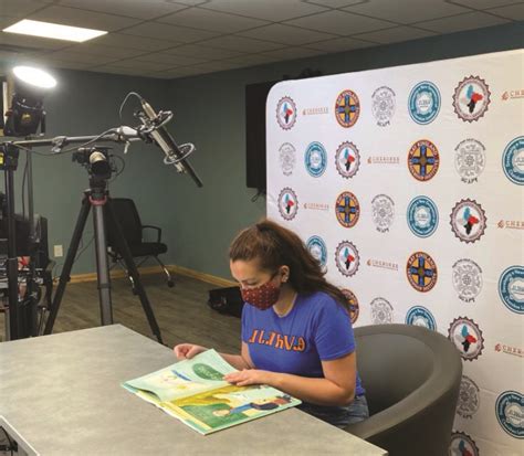 cherokee youth council encouraging youth to read through video series the cherokee one feather