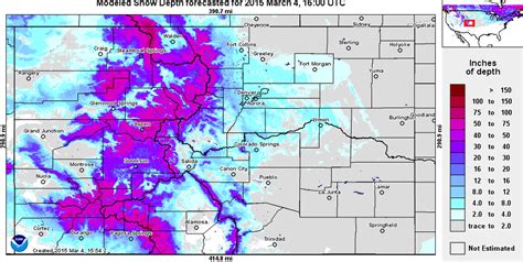 Snow Cover Map Colorado Printable Map
