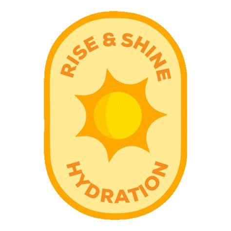 Rise And Shine Hydration Sticker By Drink Hydrant For Ios And Android Giphy