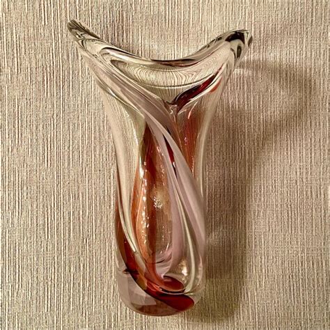 Vintage Barry Entner Handblown Art Glass Vase Chairish