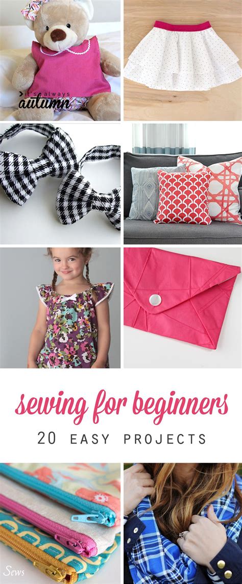 20 Easy Beginner Sewing Projects That Turn Out Super Cute