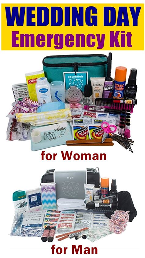 All About Womens Things Dont Forget The Wedding Day Emergency Kit