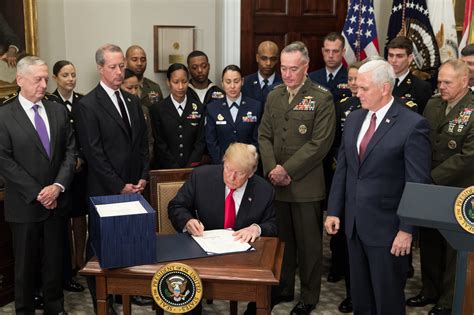 Trump Signs Fiscal Year 2018 Defense Authorization U S Department Of