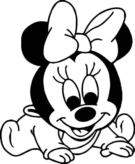 Mickey And Minnie Baby Coloring Pages Minnie Mouse Coloring Pages