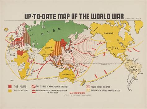 Map Of World War Ii 1942 Ww2 Map Axis Empire Of Japan Allies Png