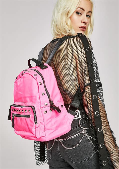 Pink Studded Backpack Dolls Kill