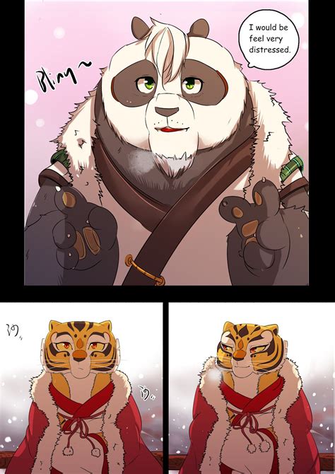 kung fu panda tipo fan art comic “sonw story” kung fu panda dreamworks happy new comic