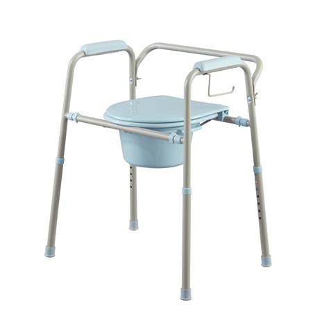 Steel Commode with Microban - Careway Wellness Center