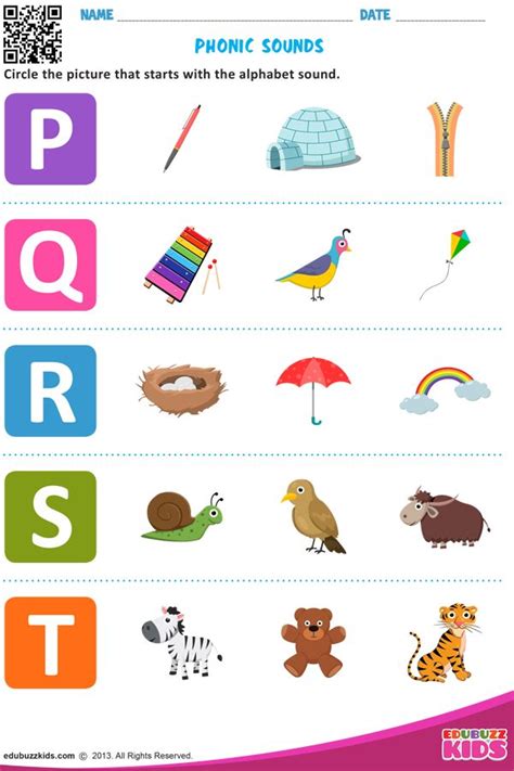 Phonic Sounds Kids Worksheets Preschool Alphabet Worksheets