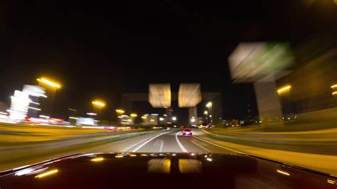 Car Driving Timelapse At Night 28562160 Stock Video At Vecteezy