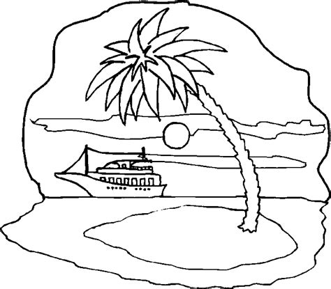 Imagen Zone > Dibujos para colorear > Naturaleza Islas 05