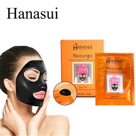 10 Sachet Hanasui Brightening Peel Off Face Mask Masker Naturgo