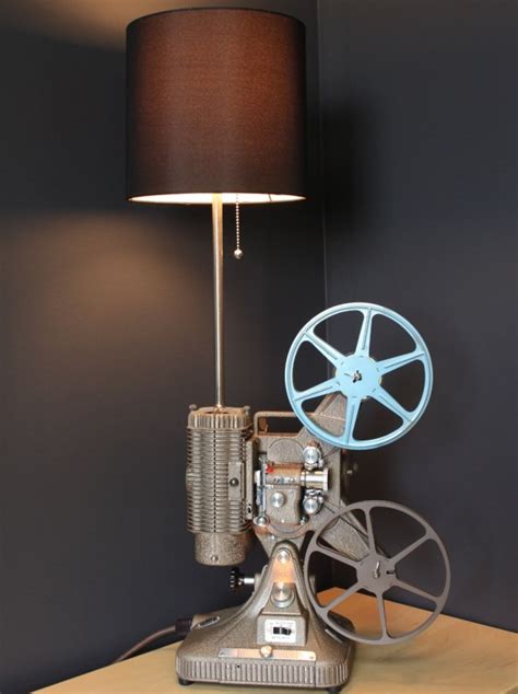 Vintage 8mm Projector Industrial Table Lamp • Id Lights