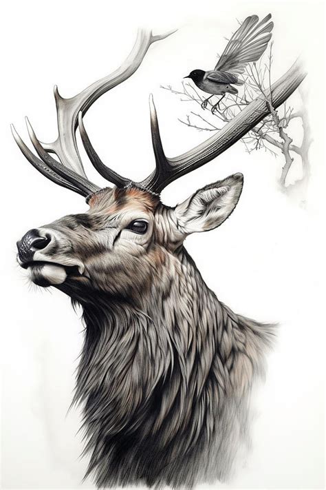Bird And Elk Photograph By Athena Mckinzie Fine Art America