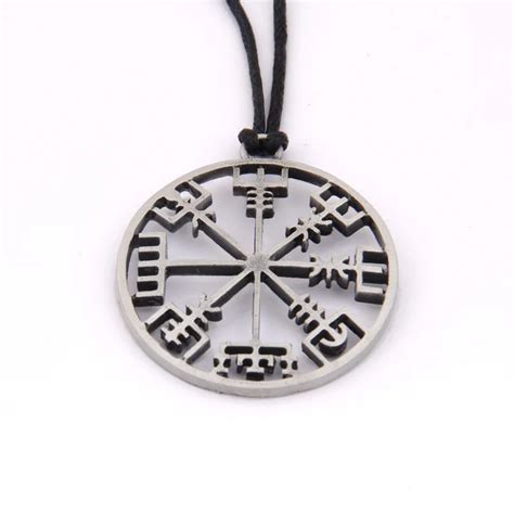 Viking Vegvisir Compass Pendant Valknut Odins Symbal Of Norse Runic