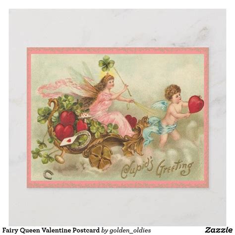 Fairy Queen Valentine Postcard Valentine Postcards