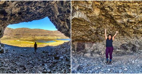 These Ancient Caves In Washington On Lake Lenore Can Be Explored On An