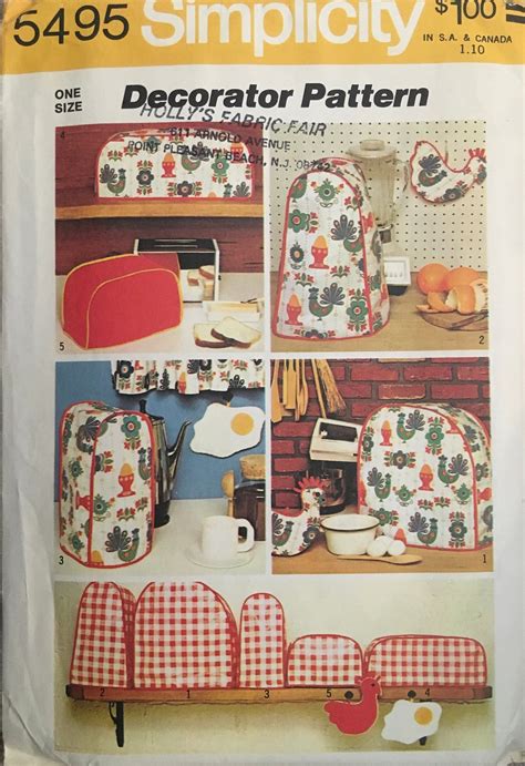 Simplicity 5495 Craft Pattern Vintage Uncut Etsy In 2020 Appliance