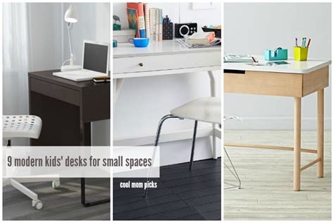 Storage for a desk doesn't have to be oversized, as this space shows. 9 modern kids' desks for small spaces | Cool Mom Picks