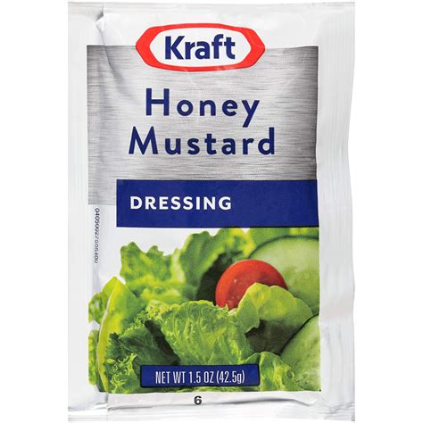 Kraft Honey Mustard Dressing 15oz Packets Pack Of 60