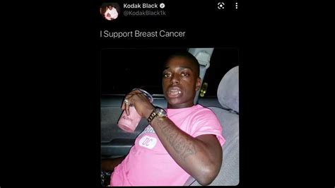 Kodak Black I Support Breast Cancer Tweet