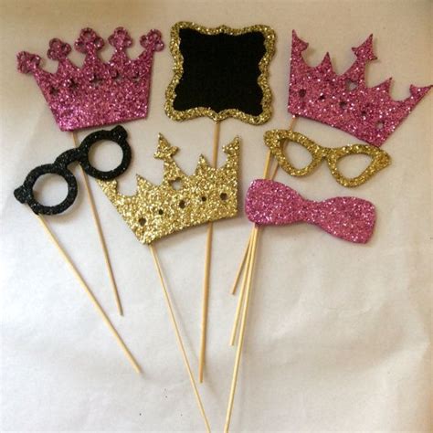Queen Party Photo Props Princess Glitter Princess Party Photo Booth