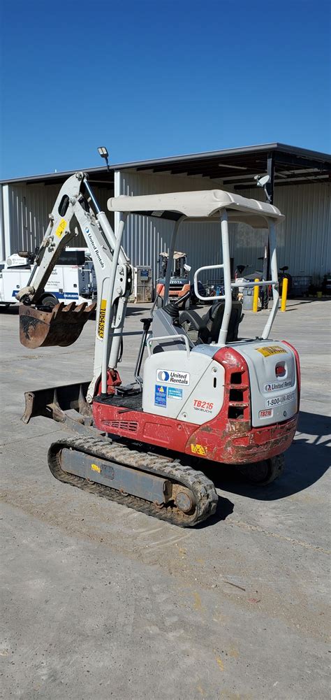 Used 2017 Takeuchi Tb216 Mini Excavator For Sale In Laredo Tx United
