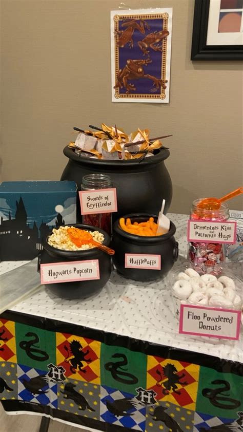 Harry Potter Sweets/Savoury Table | Harry potter theme birthday, Harry