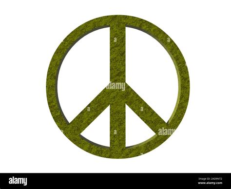 Peace Golden Peace Sign Stock Photo Alamy