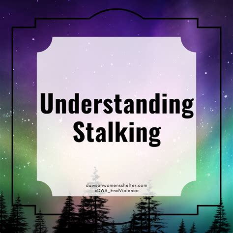 Understanding Stalking — Dawson Womens Shelter