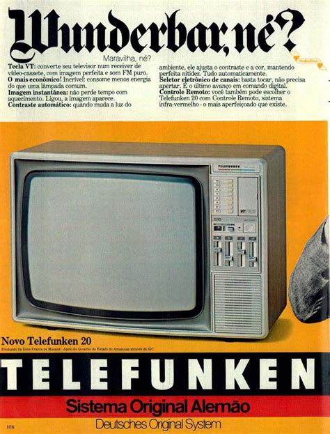 Televisores Telefunken Vintage Television Television Set Old Tv
