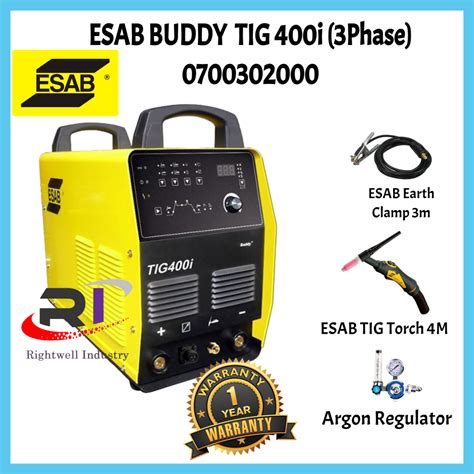 Esab Buddy Tig 400i 3 Phase Welding Machine 0700302000